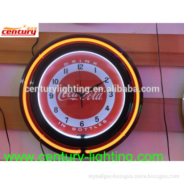 customized neon light clock